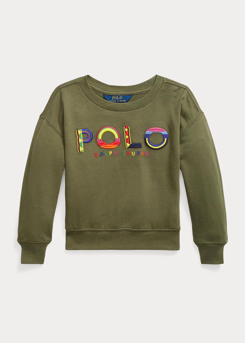 Sudadera Ralph Lauren Niña 1.5-6.5 Años Logo Spa Terry Chile Verde Oliva JIBFA-4783